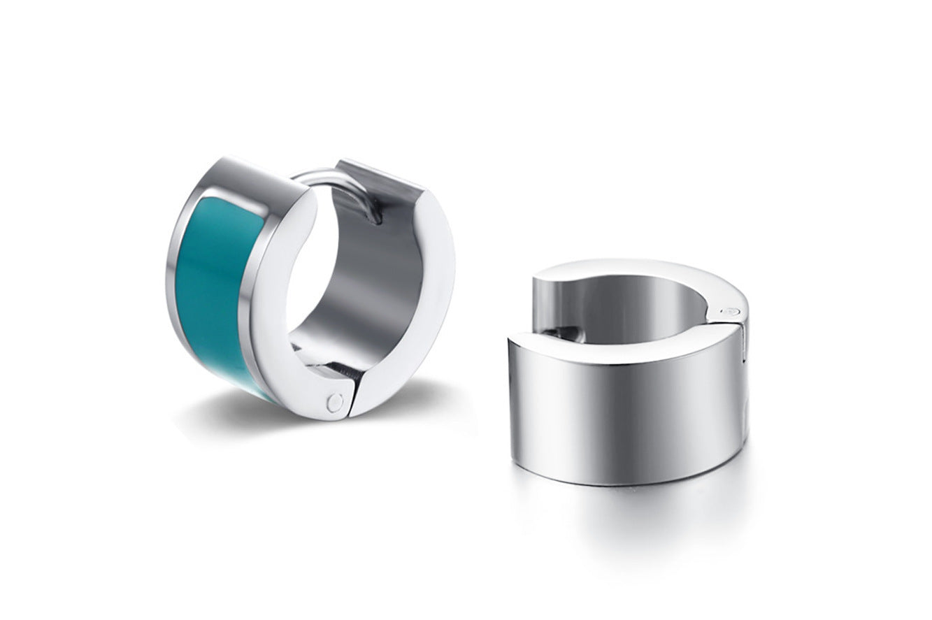 Fashion Trend Ear Buckles Korean Women's Titanium Earrings