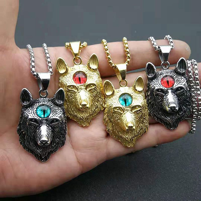 Steel Necklace – Vintage Nordic Vikings Punk Totem Pendant For Everyday Style Look