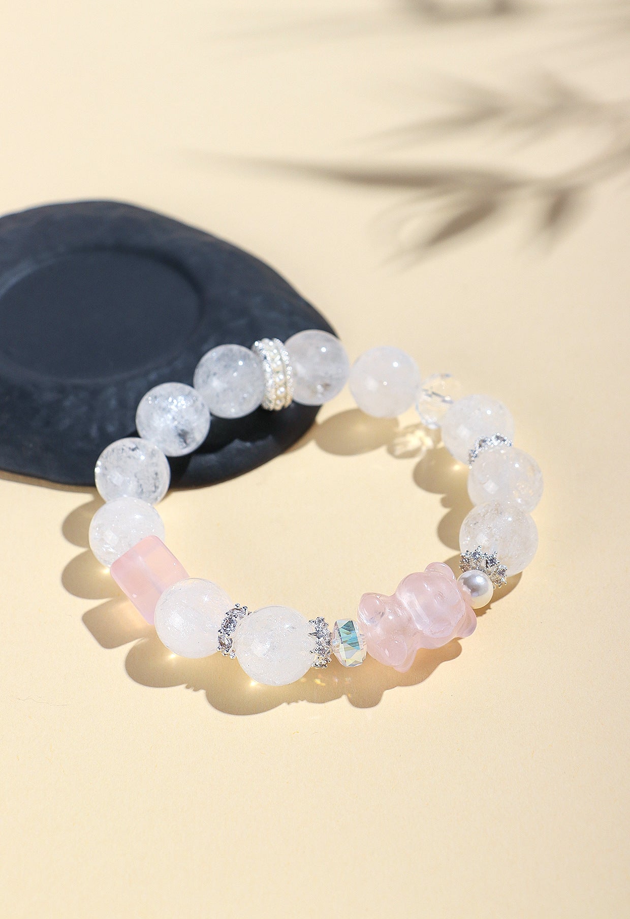 Planderful Fortune's Favor Bracelet – Elegant Pink Crystal Design
