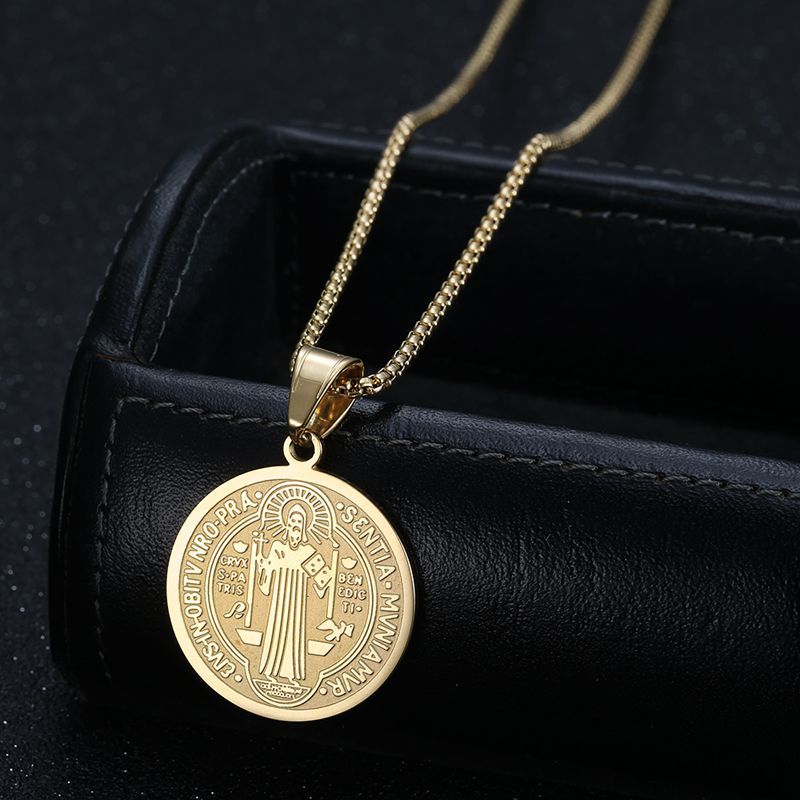 Stainless Steel Necklace – Elegant Benedict Pendant