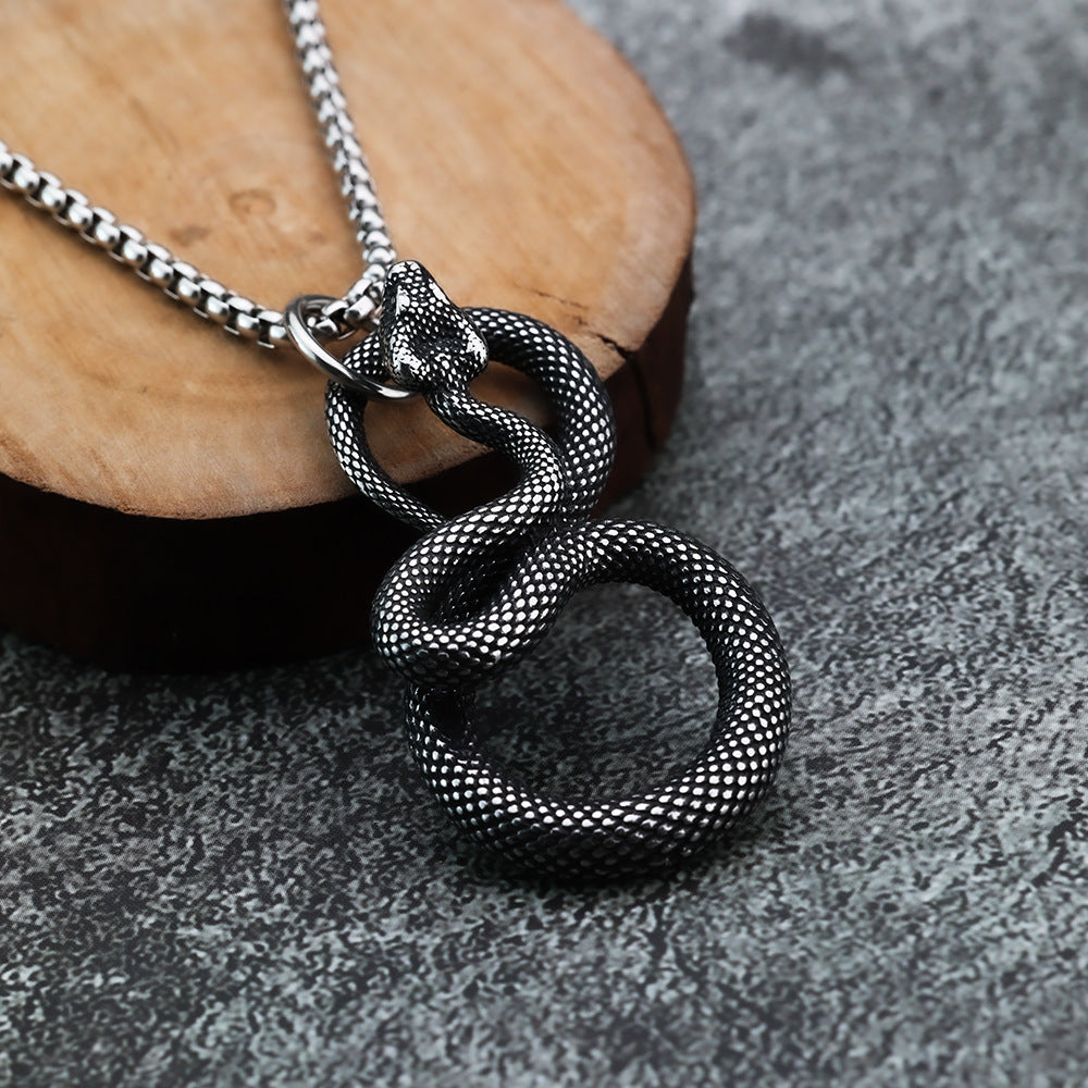 AliExpress Hot Sale Personalized Snake Men's Pendant Jewelry
