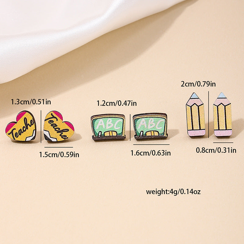 Planderful Vienna Verve Earrings Set – Creative Fun Design for Graduation Season