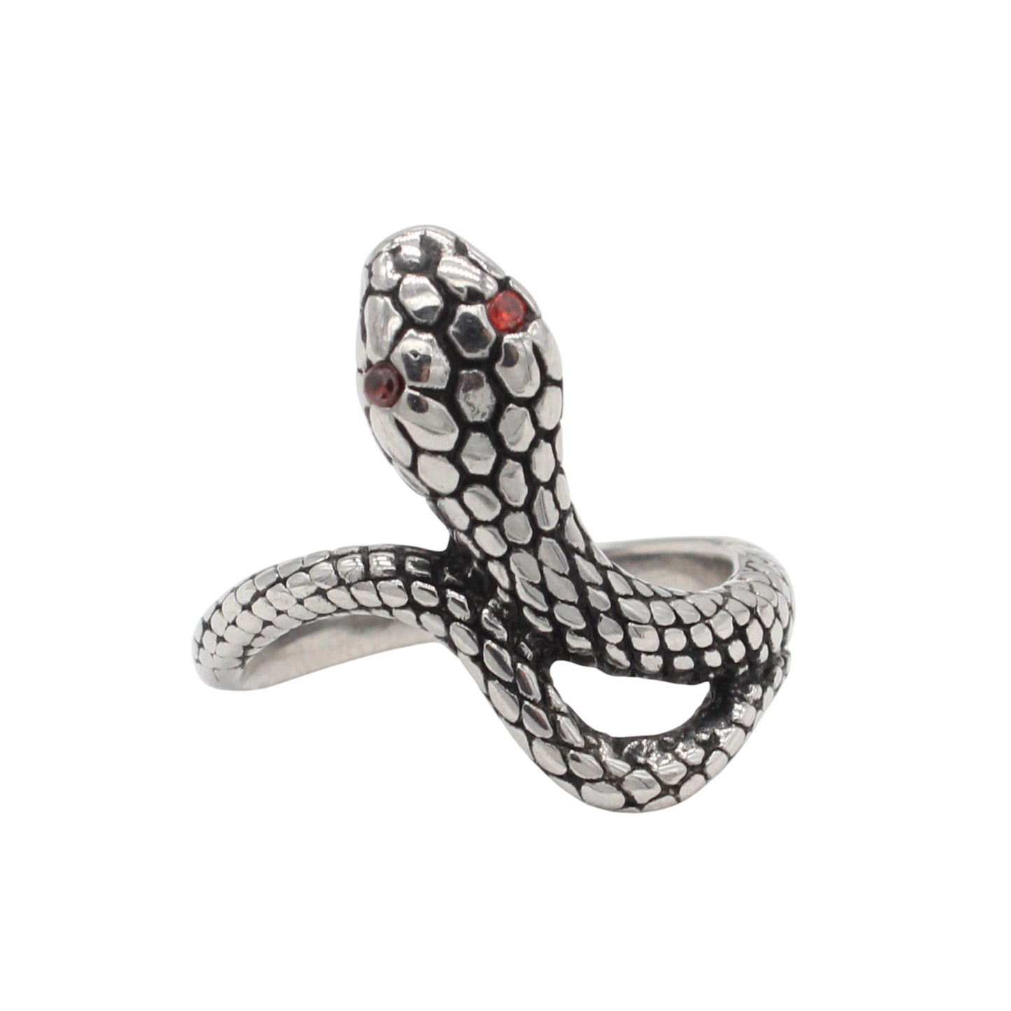Planderful Everyday Genie – European and American Personalized Retro Snake Titanium Steel Ring