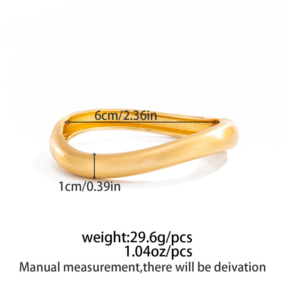 Planderful Vienna Verve Matte Gold Bracelet For Women Personalized Influencer Style With Spring Buckle