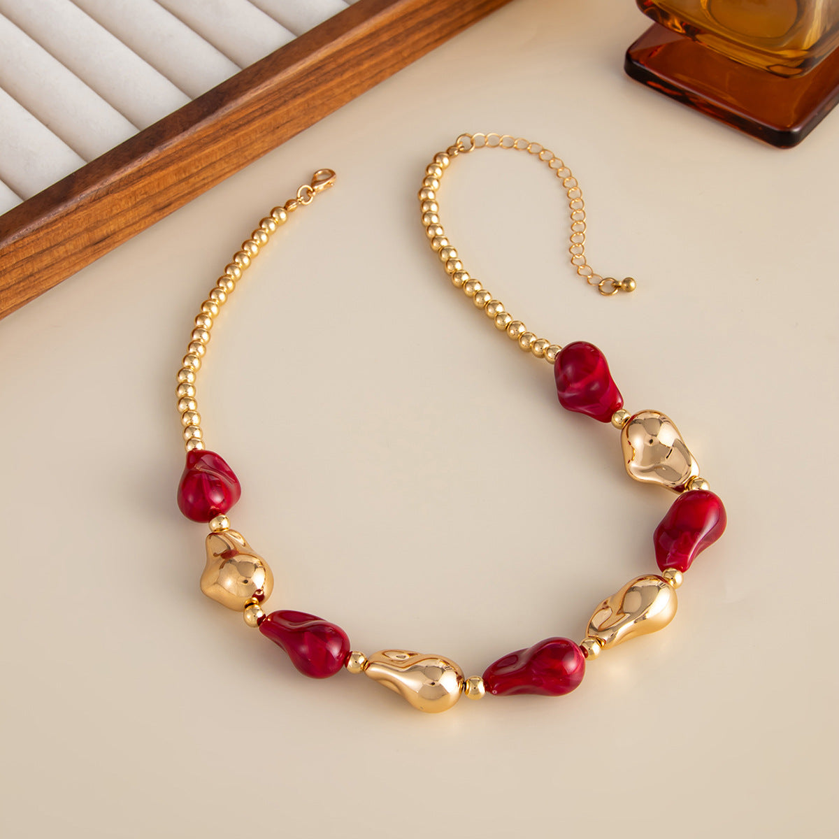 French Baroque Pearl Bead Necklace