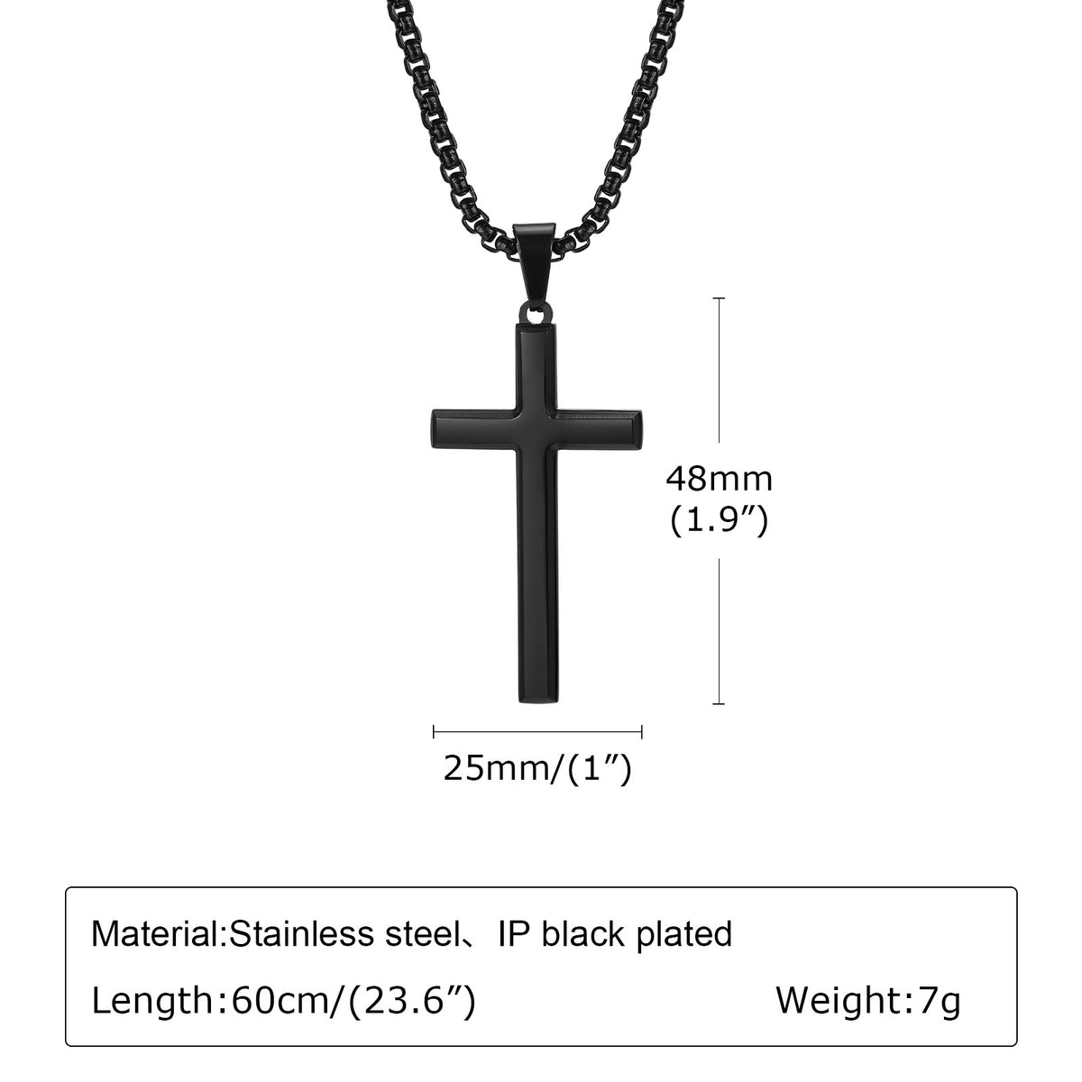 Cross Stainless Steel Necklace for Men