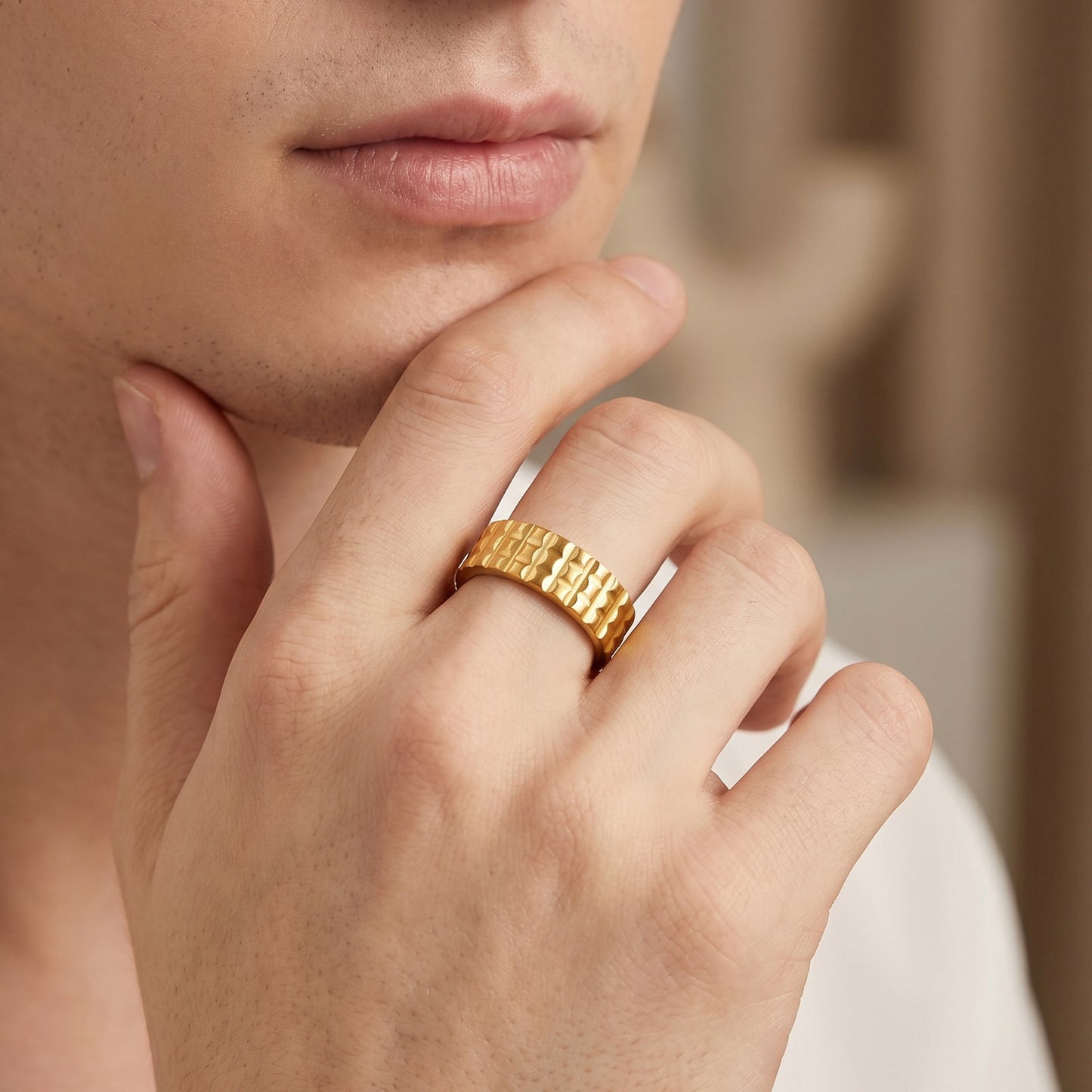 Planderful Everyday Genie 7mm Stainless Steel Ring for Men Unisex Jewelry Minimalist Durable