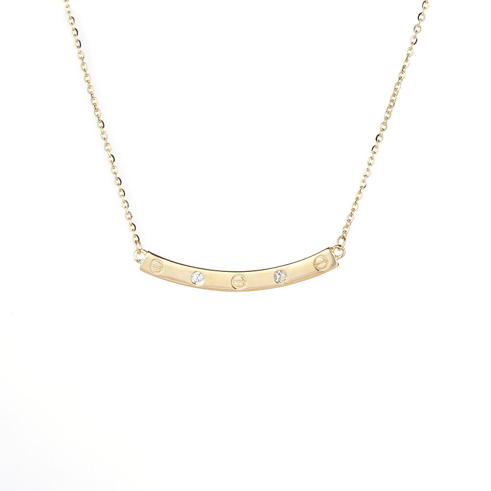 S925 Sterling Silver Necklace Smiling Smiley Face Jewelry