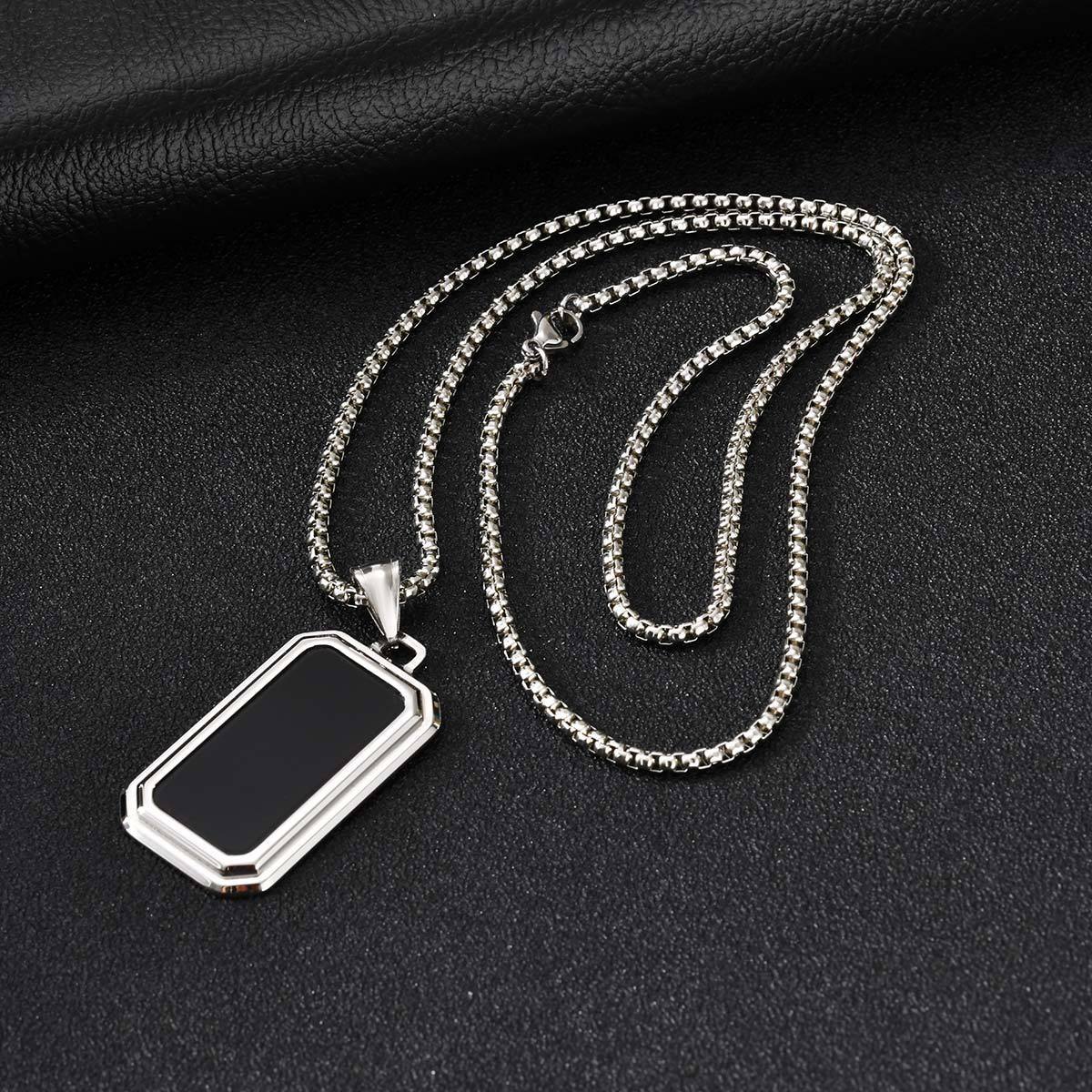 Minimalist Stainless Steel Pendant for Men