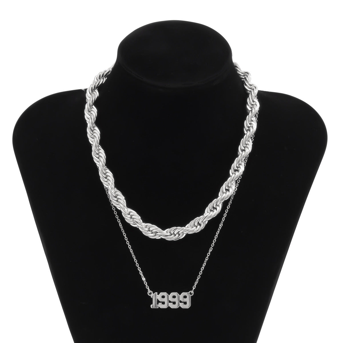Geometric Metal Necklace For Women By Planderful Vienna Verve Versatile Statement Retro Twist