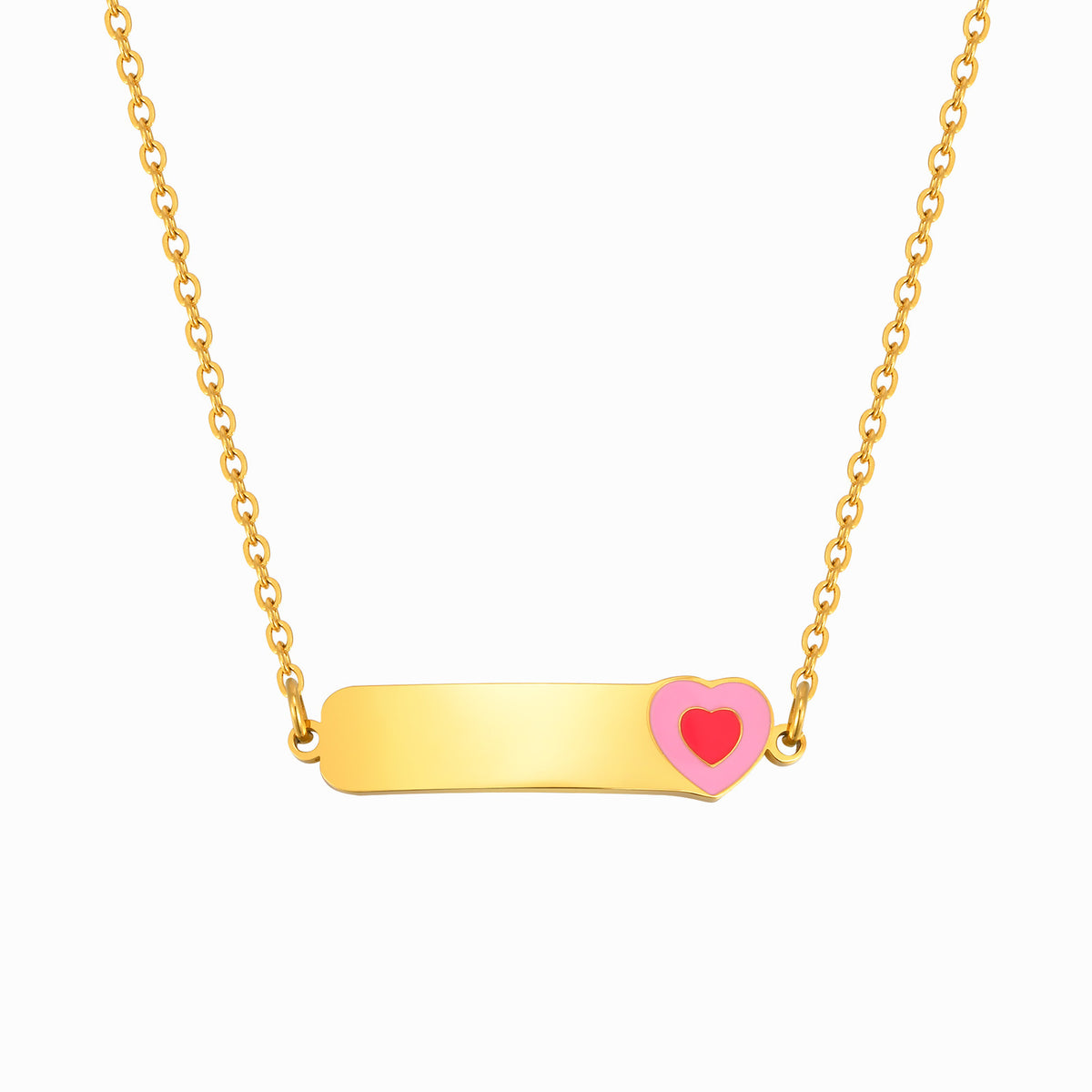 Stainless Steel Cross Heart Necklace