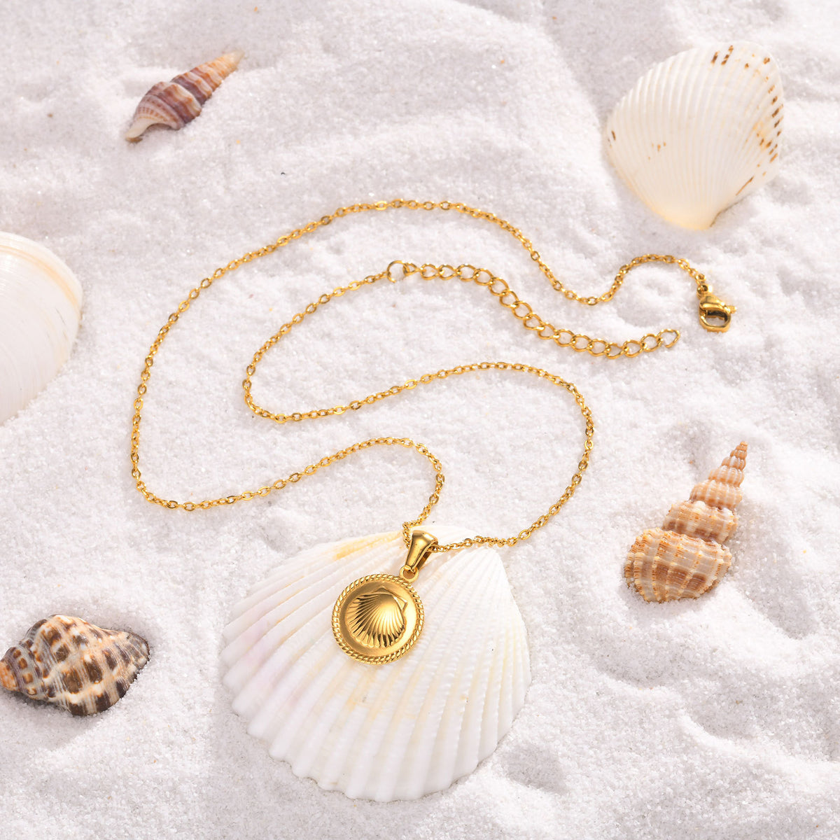 Shell Stainless Steel Necklace for Women