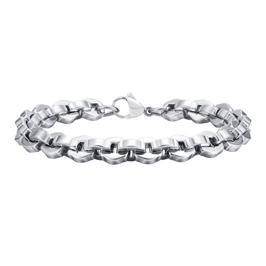 Planderful Interlocking Polygon Bracelet Stainless Steel