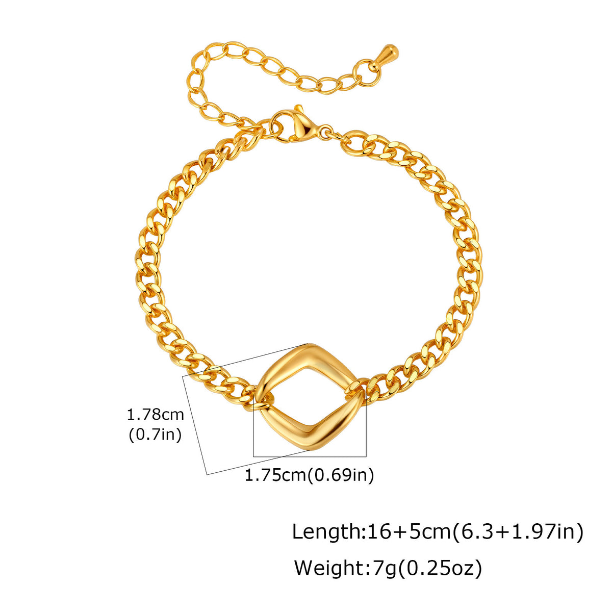 Cuban Chain Stainless Steel Bracelet