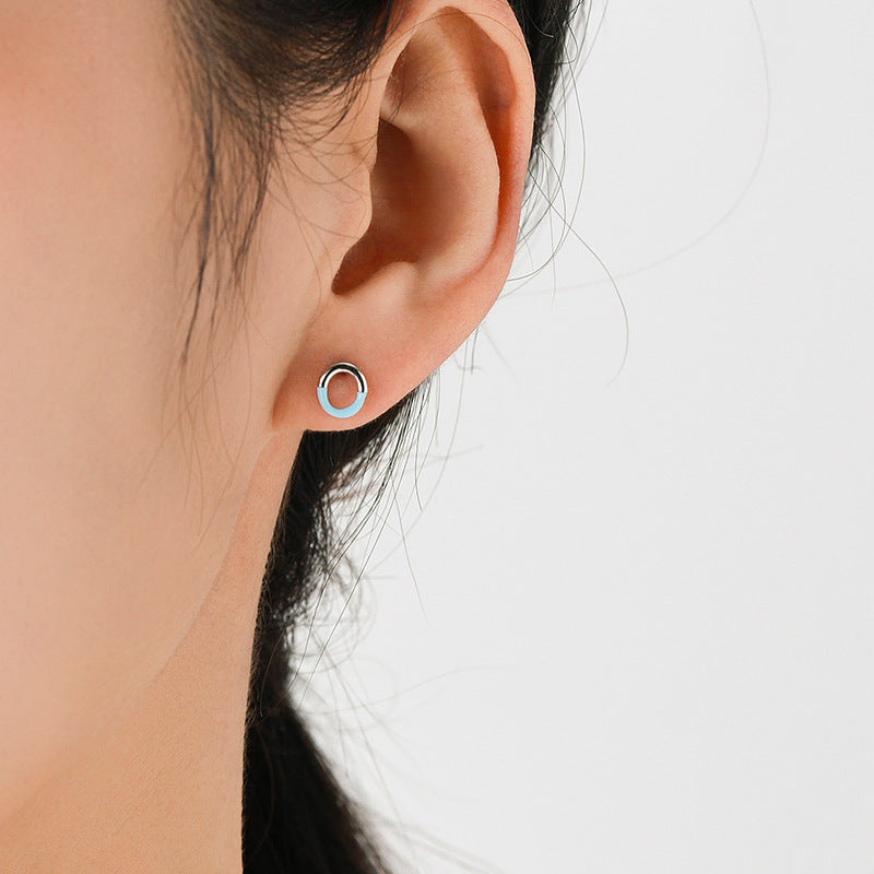 Elegant 925 Sterling Silver Geometric Drop Earrings for Stylish Women