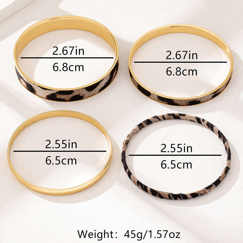 Planderful Vienna Verve Bracelet Set – Stylish Leopard Print Design