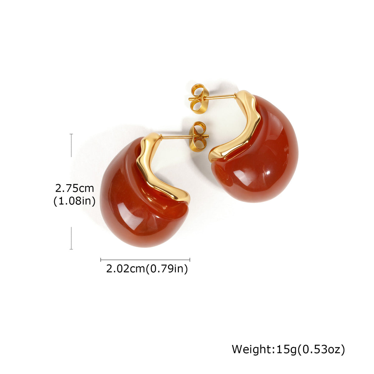Stainless Steel Matte Earrings