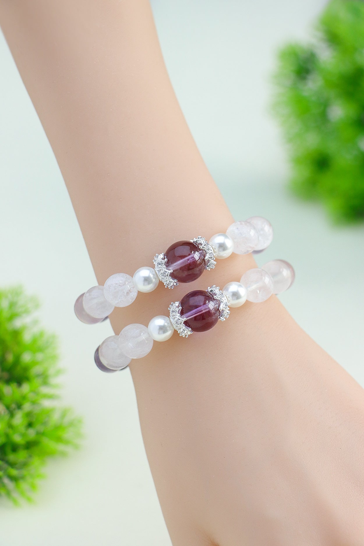 Planderful Fortune's Favor Amethyst Bracelet – Elegant Crystal Design