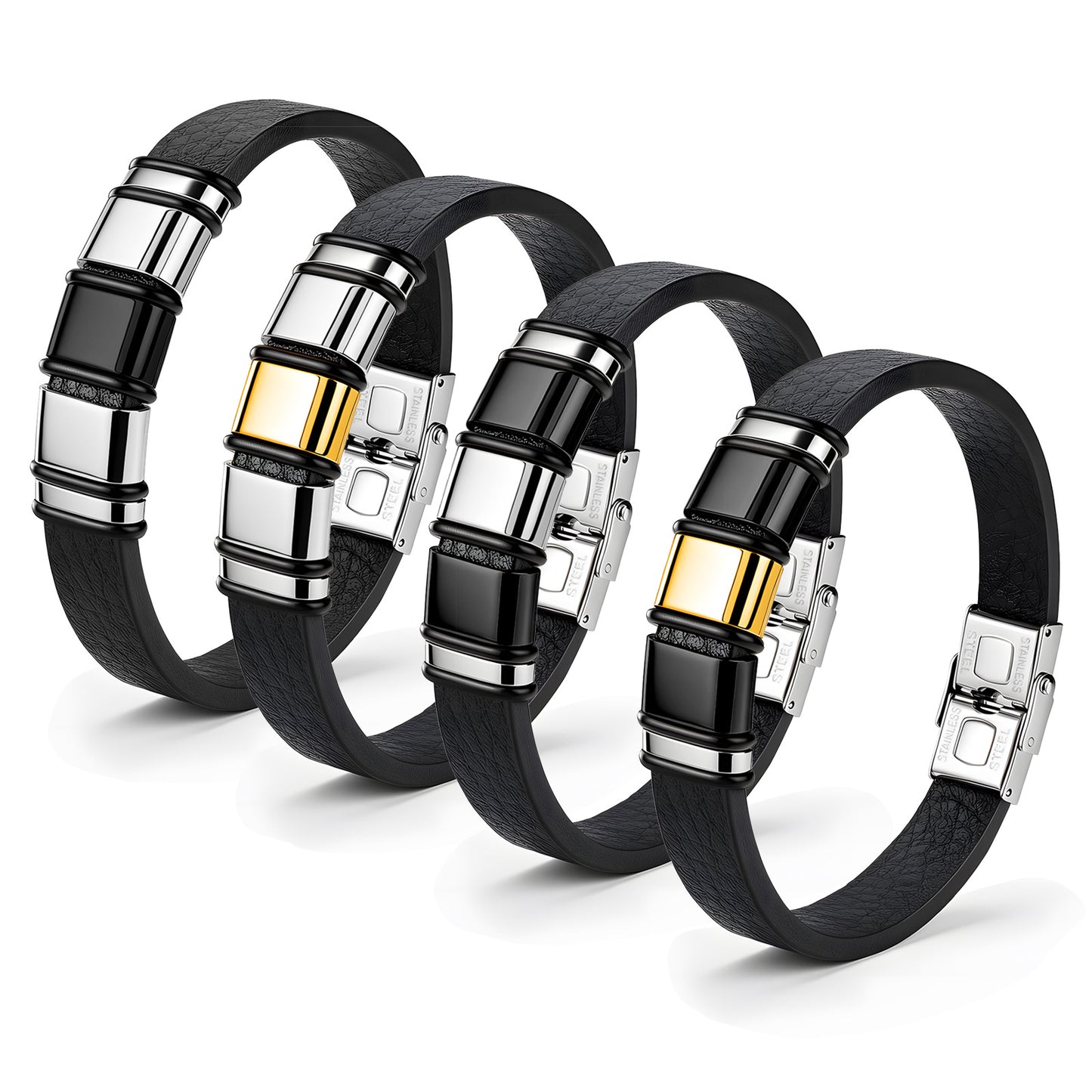 Stainless Steel Bamboo Bracelet Premium Durable Unisex Accessory By Planderful Everyday Genie
