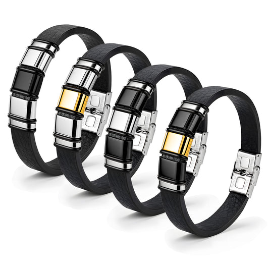 Stainless Steel Bamboo Bracelet Premium Durable Unisex Accessory By Planderful Everyday Genie