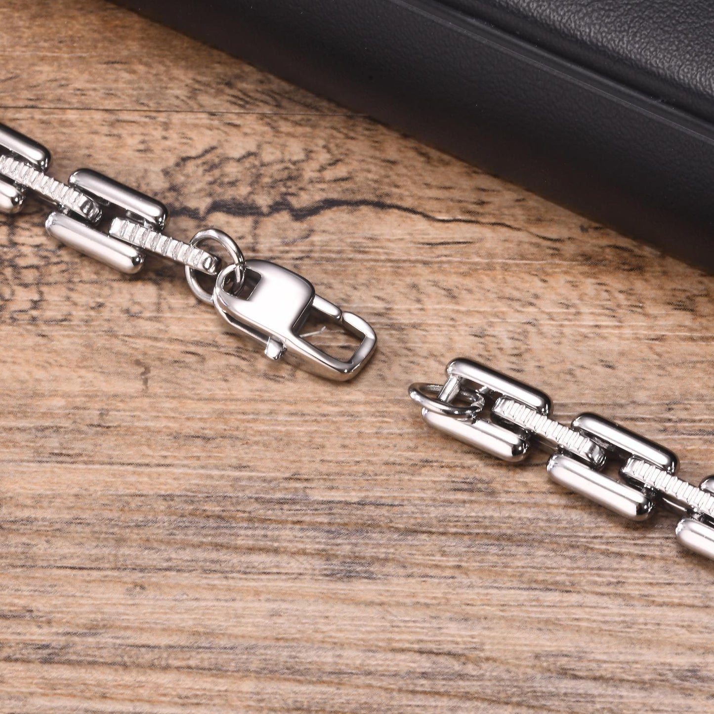 Men's Fashion Stainless Steel Handmade Chain Bracelet Hip Hop Jewelry for Men