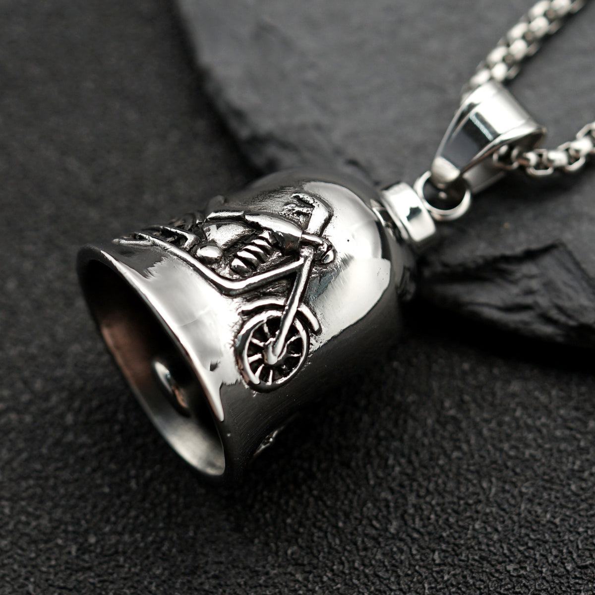 Vintage Stainless Steel Pendant Necklace