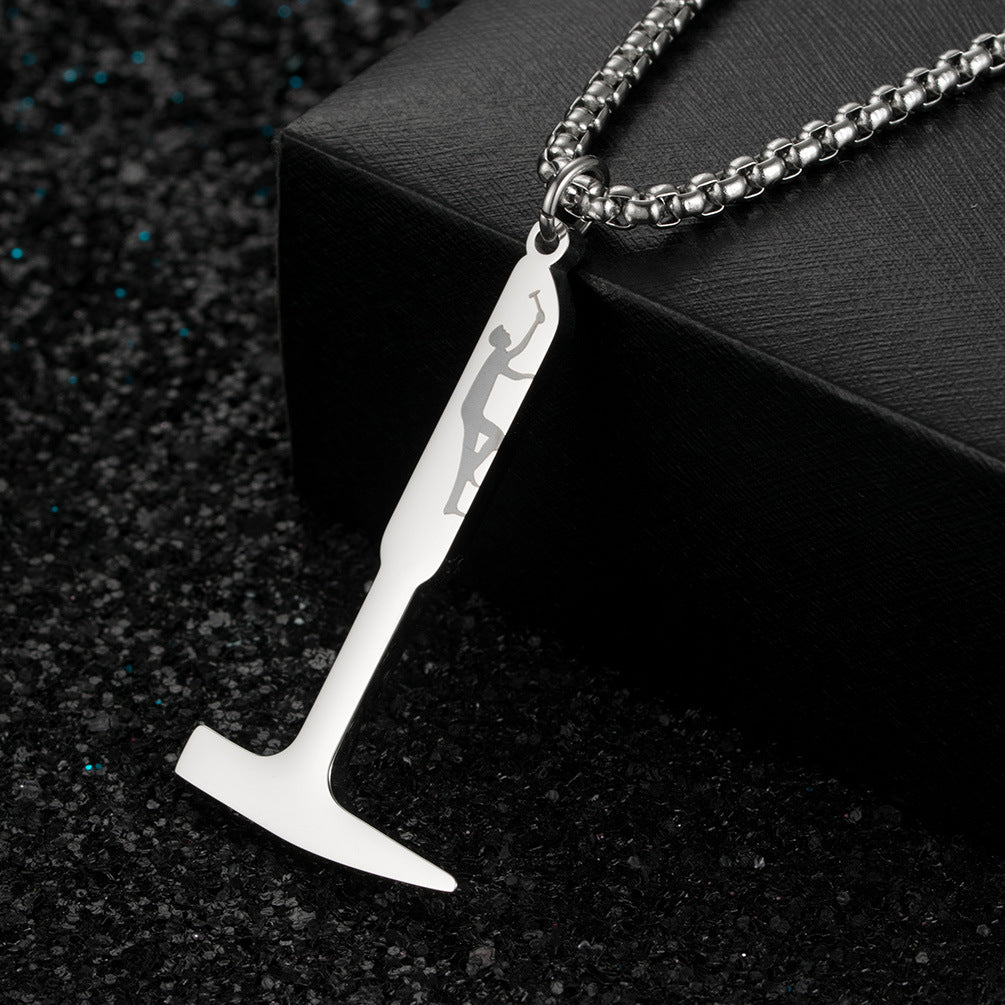 Shawshank Redemption Hammer Pendant Necklace For Film Fans Planderful Durable Titanium Steel Jewelry