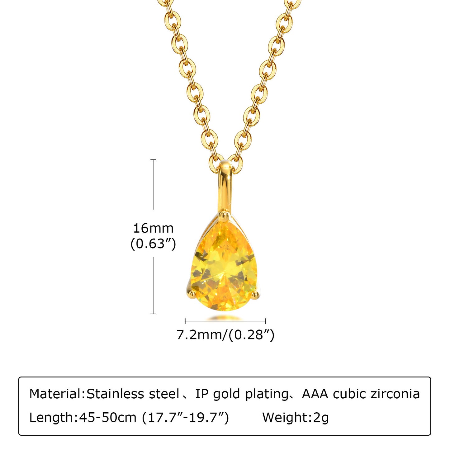 Stainless Steel Necklace Female Titanium Steel O-Shaped Pendant