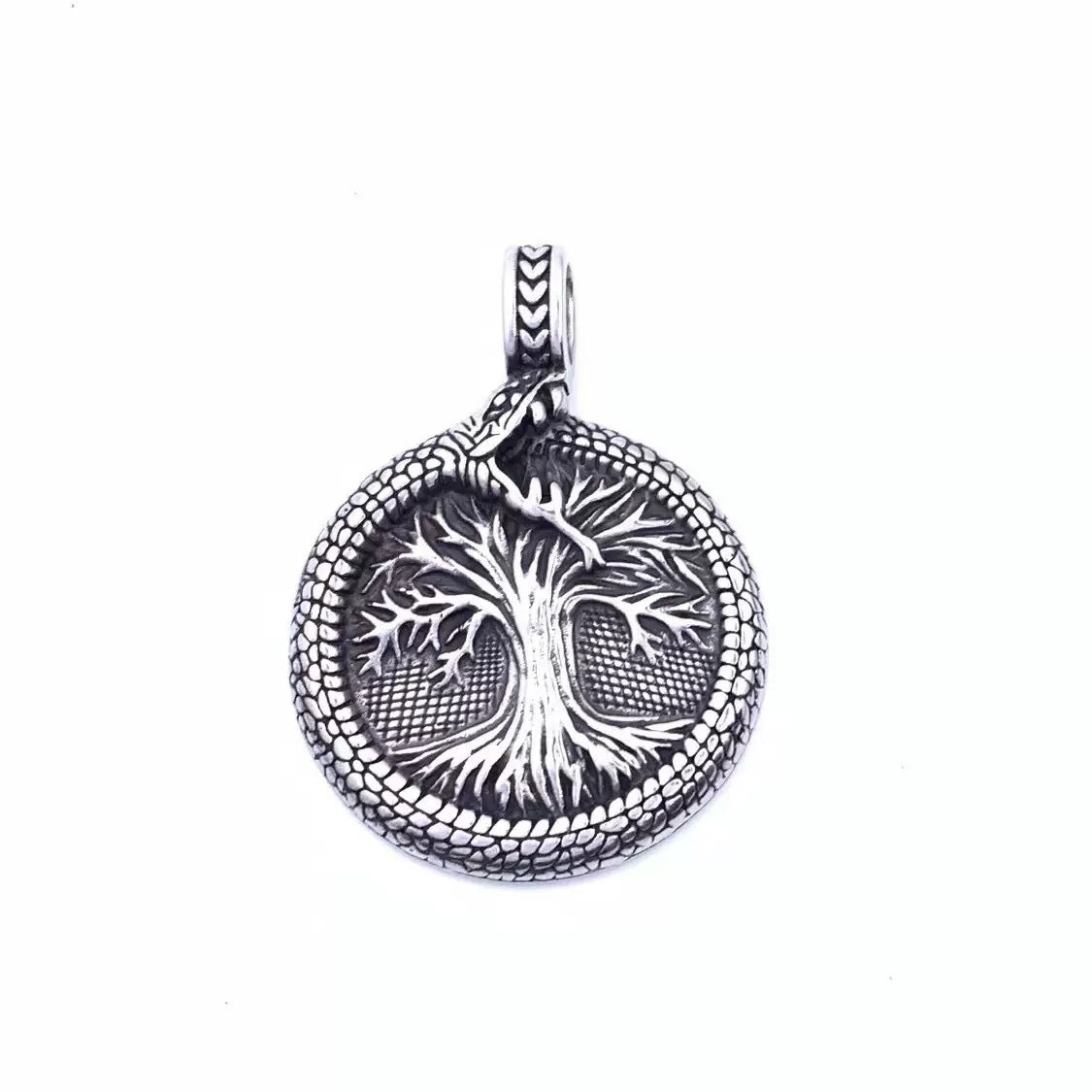 1. Planderful Tree of Life Pendant Stainless Steel Necklace For Men Punk Viking Style Gift