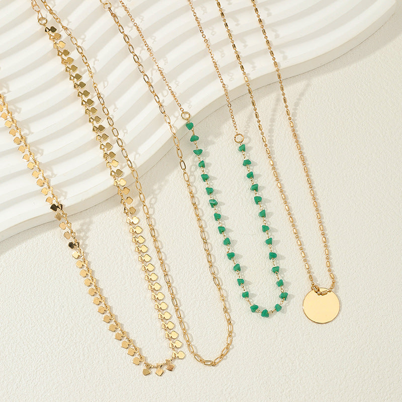 Luxurious Retro Pendant Necklace Set from Planderful Collection in Vienna Verve