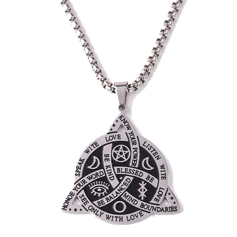 Steel Necklace – Vintage Nordic Celtic Knot