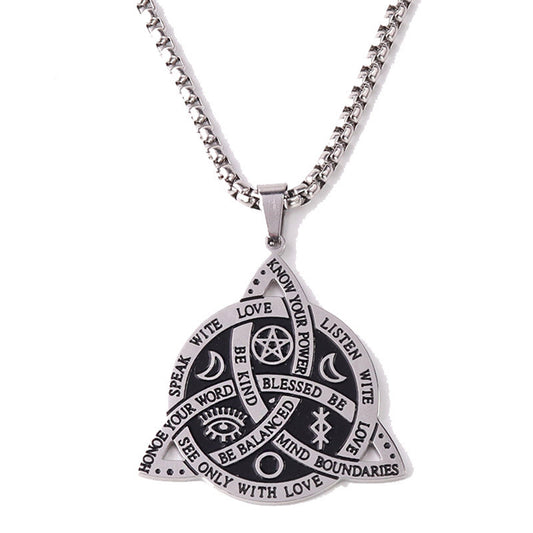 Steel Necklace – Vintage Nordic Celtic Knot