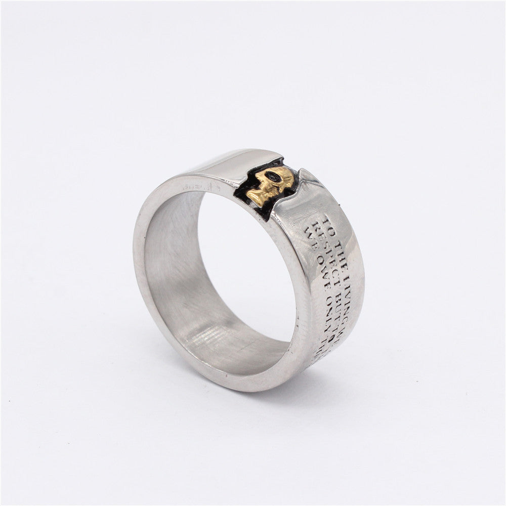 Titanium Steel Skull Ring
