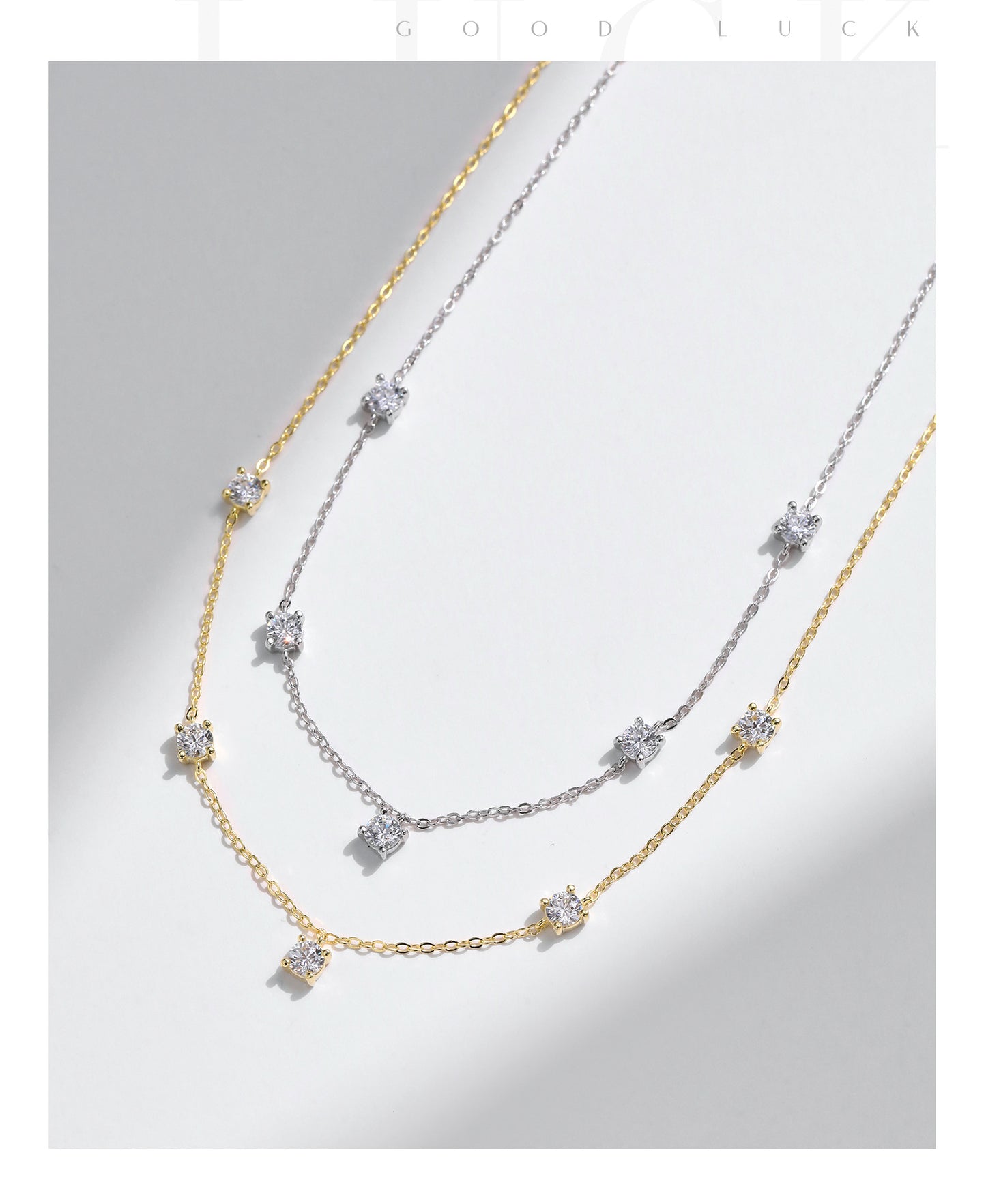 Planderful Everyday Genie Necklace – Elegant and Bright Collarbone Chain for Girls