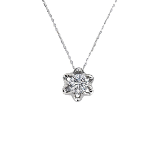 5-Carat Moissanite S925 Sterling Silver Women's Pendant Necklace