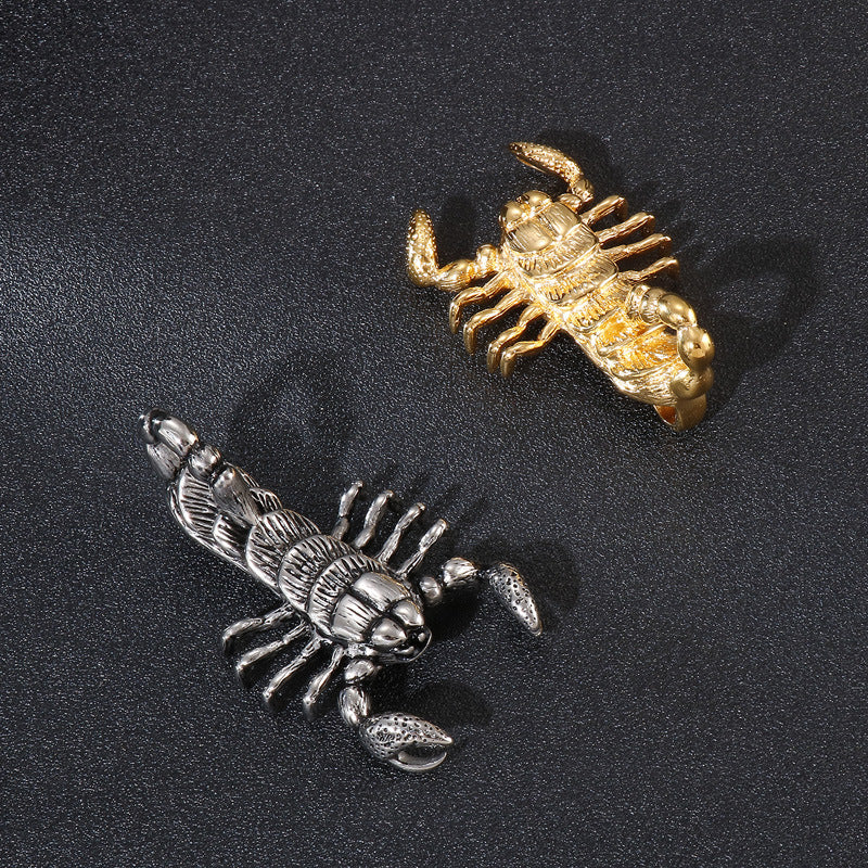 Retro Scorpion Pendant Necklace for Men - Titanium Steel Jewelry Piece
