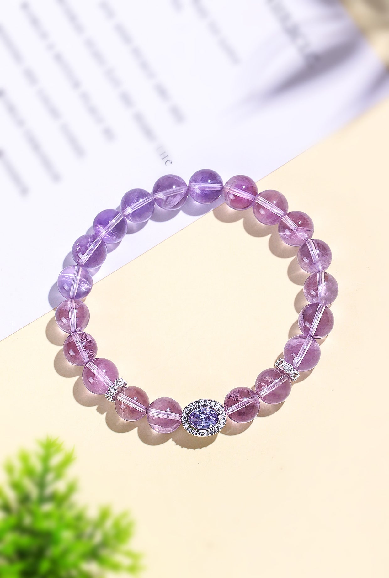 Planderful Fortune's Favor Bracelet – High-End Amethyst Beaded Design