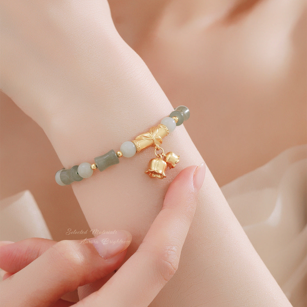 Hetian Jade 925 Sterling Silver Bracelet