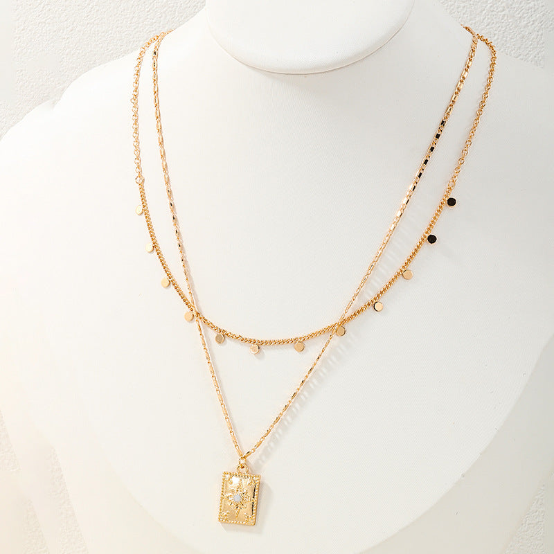 European Chic Eight-Pointed Star Pendant Necklace - Vienna Verve Collection