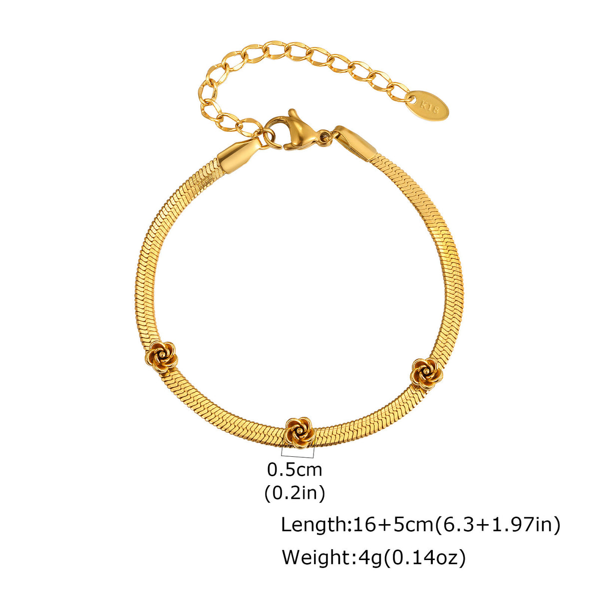 Flower Stainless Steel Bracelet