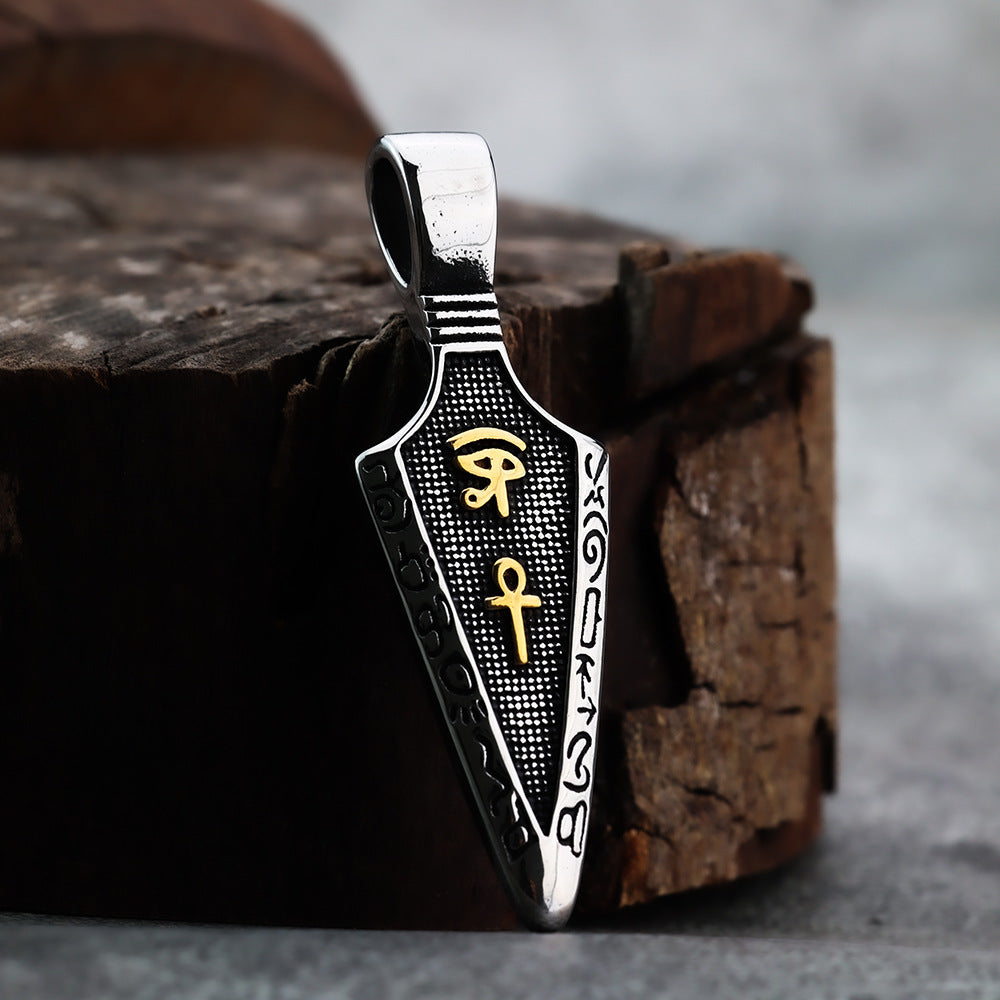 Minimalist Viking Stainless Steel Men's Pendant Necklace