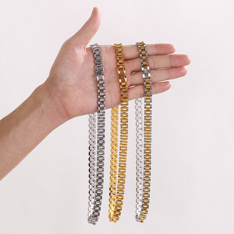 Stainless Steel Men Necklace 10mm Chain Planderful Everyday