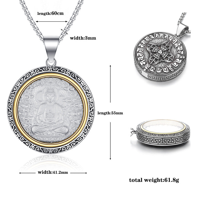 Stainless Steel Necklace – Dainty Zodiac Buddha Charms