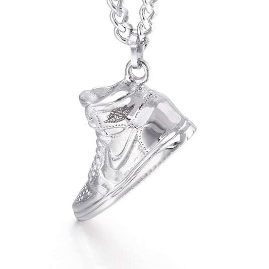 Running Shoes Pendant Stainless Steel Men's Trend Sports Shoes Necklace