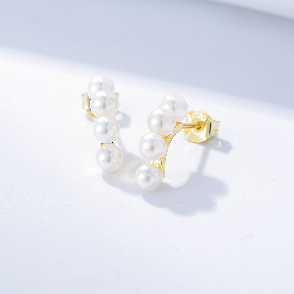 And Sterling Silver Pearl Earrings