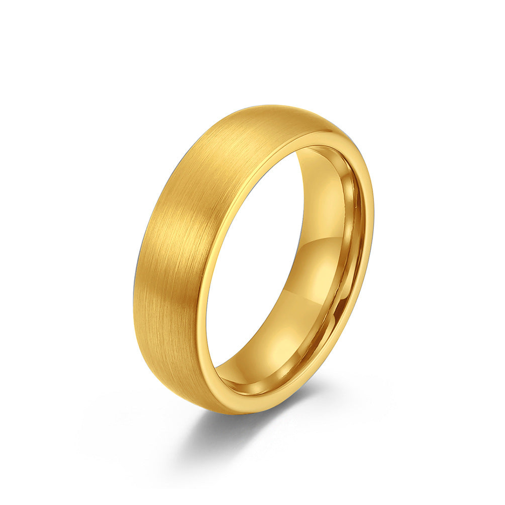 Tungsten Steel Matte Ring