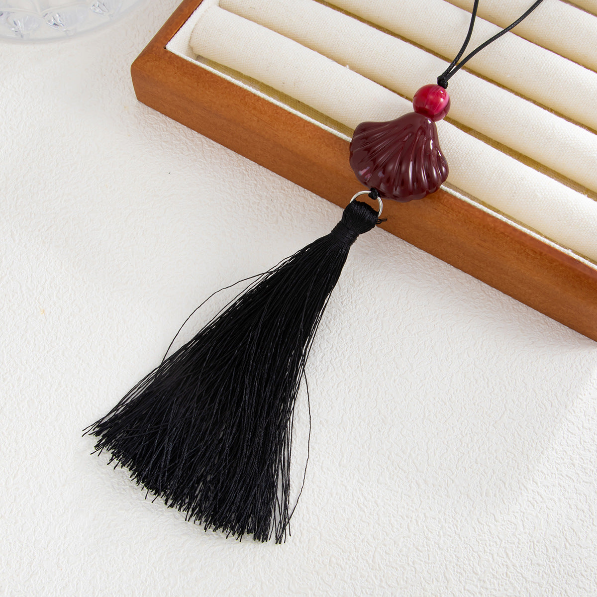Adjustable Shell & Conch Fringe Necklace