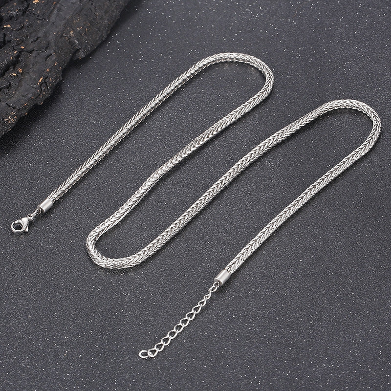 Autumn Product, Korean Version Of Street Shot Positive And Negative Keel Necklace