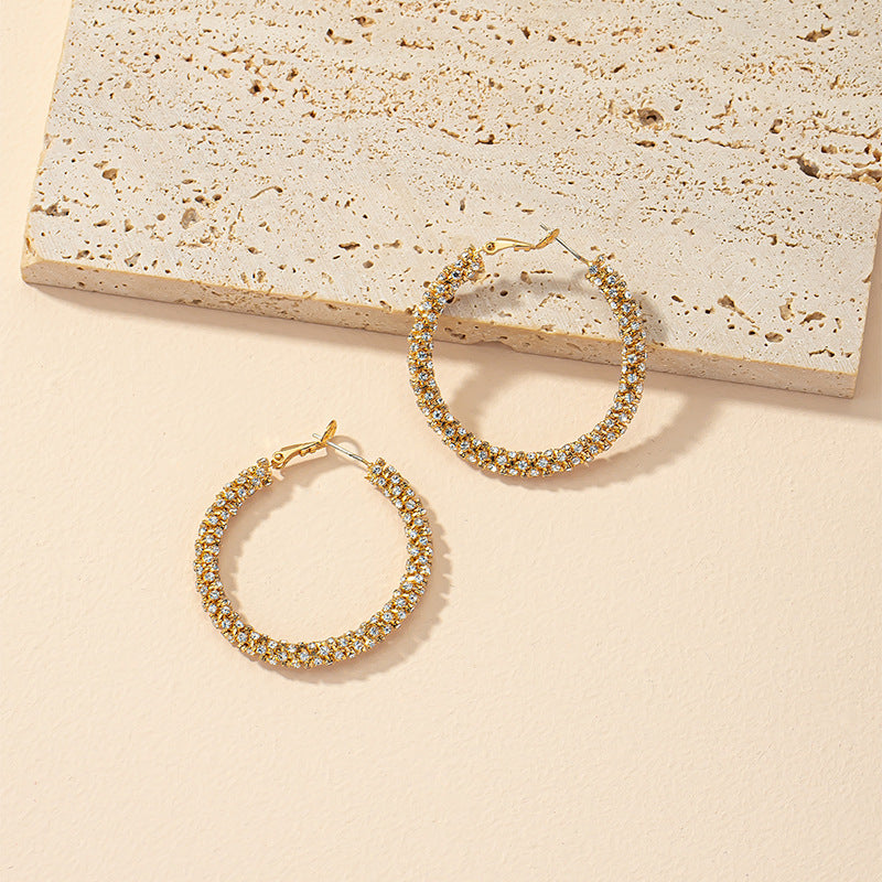 European Luxe Circle Stud Earrings - Vienna Verve Collection