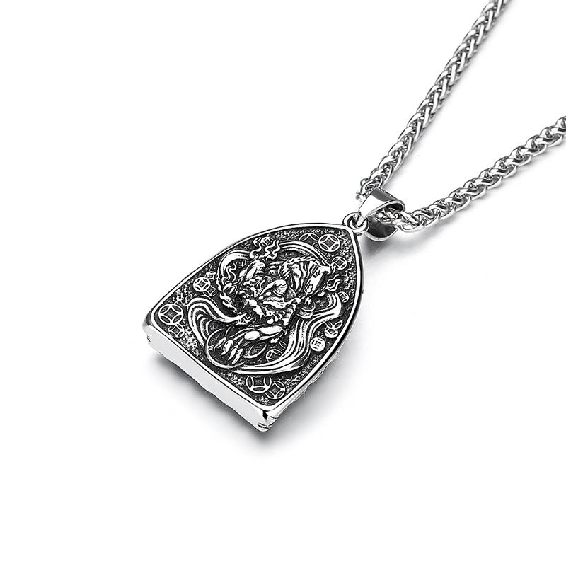 Zircon Necklace - Elegant Zodiac Amulet For Men From Planderful Everyday Genie Collection